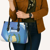 Guatemala Independence Day 1821 Leather Bag Libre crezca fecundo - Wonder Print Shop