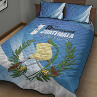 Guatemala Independence Day 1821 Quilt Bed Set Libre crezca fecundo - Wonder Print Shop