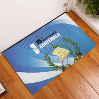 Guatemala Independence Day 1821 Rubber Doormat Libre crezca fecundo - Wonder Print Shop