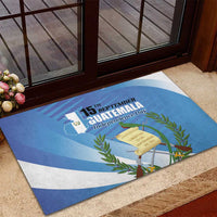 Guatemala Independence Day 1821 Rubber Doormat Libre crezca fecundo - Wonder Print Shop