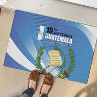 Guatemala Independence Day 1821 Rubber Doormat Libre crezca fecundo - Wonder Print Shop