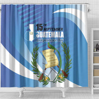 Guatemala Independence Day 1821 Shower Curtain Libre crezca fecundo - Wonder Print Shop