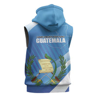 Guatemala Independence Day 1821 Sleeveless Zip Hoodie Libre crezca fecundo - Wonder Print Shop