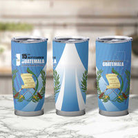 Guatemala Independence Day 1821 Tumbler Cup Libre crezca fecundo - Wonder Print Shop