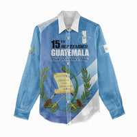 Guatemala Independence Day 1821 Women Casual Shirt Libre crezca fecundo - Wonder Print Shop