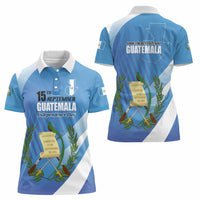 Guatemala Independence Day 1821 Women Polo Shirt Libre crezca fecundo - Wonder Print Shop