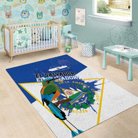 El Salvador Independence Day 1821 Area Rug - Wonder Print Shop