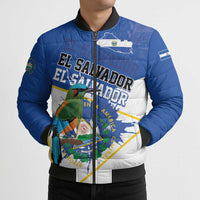El Salvador Independence Day 1821 Bomber Puffer Jacket - Wonder Print Shop