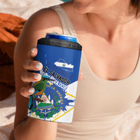 El Salvador Independence Day 1821 4 in 1 Can Cooler Tumbler - Wonder Print Shop