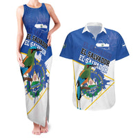 El Salvador Independence Day 1821 Couples Matching Tank Maxi Dress and Hawaiian Shirt - Wonder Print Shop
