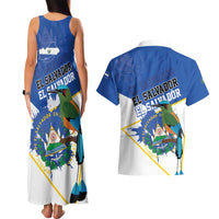 El Salvador Independence Day 1821 Couples Matching Tank Maxi Dress and Hawaiian Shirt - Wonder Print Shop