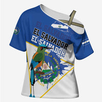 El Salvador Independence Day 1821 Cross Shoulder Shirt - Wonder Print Shop