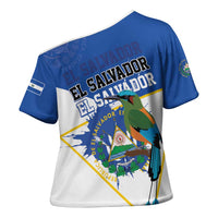 El Salvador Independence Day 1821 Cross Shoulder Shirt - Wonder Print Shop