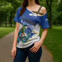 El Salvador Independence Day 1821 Cross Shoulder Shirt - Wonder Print Shop