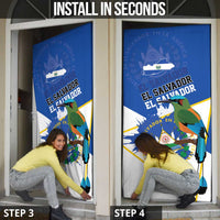 El Salvador Independence Day 1821 Door Cover - Wonder Print Shop