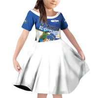 El Salvador Independence Day 1821 Family Matching Off Shoulder Short Dress and Hawaiian Shirt - Wonder Print Shop