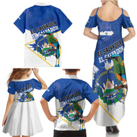 El Salvador Independence Day 1821 Family Matching Summer Maxi Dress and Hawaiian Shirt - Wonder Print Shop