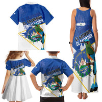El Salvador Independence Day 1821 Family Matching Tank Maxi Dress and Hawaiian Shirt - Wonder Print Shop