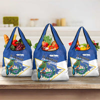 El Salvador Independence Day 1821 Grocery Bag - Wonder Print Shop