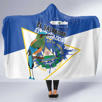 El Salvador Independence Day 1821 Hooded Blanket - Wonder Print Shop