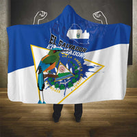 El Salvador Independence Day 1821 Hooded Blanket - Wonder Print Shop