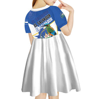 El Salvador Independence Day 1821 Kid Short Sleeve Dress - Wonder Print Shop