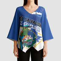 El Salvador Independence Day 1821 Kimono Sleeve Blouse - Wonder Print Shop