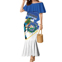 El Salvador Independence Day 1821 Mermaid Dress - Wonder Print Shop