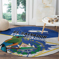El Salvador Independence Day 1821 Round Carpet - Wonder Print Shop