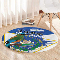 El Salvador Independence Day 1821 Round Carpet - Wonder Print Shop