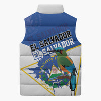 El Salvador Independence Day 1821 Sleeveless Puffer Jacket - Wonder Print Shop