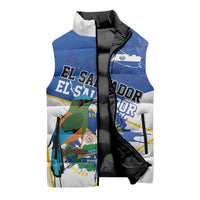 El Salvador Independence Day 1821 Sleeveless Puffer Jacket - Wonder Print Shop