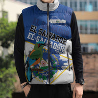 El Salvador Independence Day 1821 Sleeveless Puffer Jacket - Wonder Print Shop
