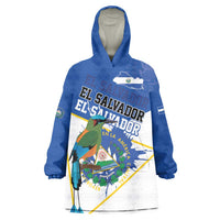 El Salvador Independence Day 1821 Wearable Blanket Hoodie - Wonder Print Shop