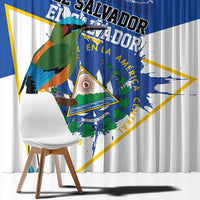 El Salvador Independence Day 1821 Window Curtain - Wonder Print Shop