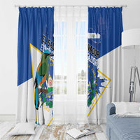 El Salvador Independence Day 1821 Window Curtain - Wonder Print Shop