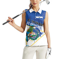 El Salvador Independence Day 1821 Women Sleeveless Polo Shirt - Wonder Print Shop
