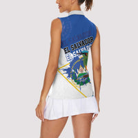 El Salvador Independence Day 1821 Women Sleeveless Polo Shirt - Wonder Print Shop