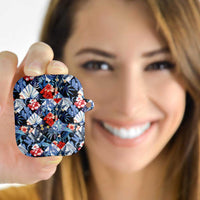 Hawaii Tropicana Blue Pattern AirPods Case - Wonder Print Shop