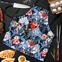 Hawaii Tropicana Blue Pattern Apron - Wonder Print Shop