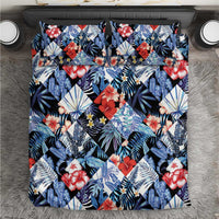 Hawaii Tropicana Blue Pattern Bedding Set - Wonder Print Shop