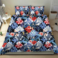Hawaii Tropicana Blue Pattern Bedding Set - Wonder Print Shop