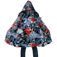 Hawaii Tropicana Blue Pattern Cloak - Wonder Print Shop