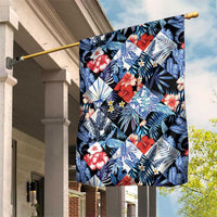 Hawaii Tropicana Blue Pattern Garden Flag - Wonder Print Shop