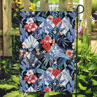 Hawaii Tropicana Blue Pattern Garden Flag - Wonder Print Shop