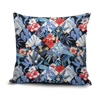 Hawaii Tropicana Blue Pattern Pillow Cover - Wonder Print Shop