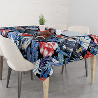 Hawaii Tropicana Blue Pattern Tablecloth - Wonder Print Shop