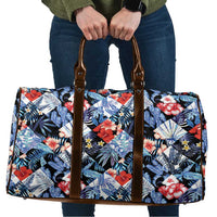 Hawaii Tropicana Blue Pattern Travel Bag - Wonder Print Shop