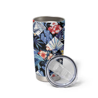 Hawaii Tropicana Blue Pattern Tumbler Cup - Wonder Print Shop