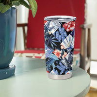 Hawaii Tropicana Blue Pattern Tumbler Cup - Wonder Print Shop